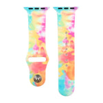 シリコン塗装パターン交換用ウォッチバンド、Apple Watch Series 7 41mm / 6 & SE & 5 & 4 40mm / 3 & 2 & 1 38mm、7 45mm / 6 & SE & 5 & 4 44mm / 3 & 2 & 1 42mm用