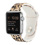 シリコン塗装パターン交換用ウォッチバンド、Apple Watch Series 7 41mm / 6 & SE & 5 & 4 40mm / 3 & 2 & 1 38mm、7 45mm / 6 & SE & 5 & 4 44mm / 3 & 2 & 1 42mm用