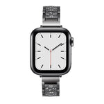 14mm 三粒ダイヤモンドアルミ合金交換用ストラップウォッチバンド、Apple Watch Series 7 41mm / 6 & SE & 5 & 4 40mm / 3 & 2 & 1 38mm、7 45mm / 6 & SE & 5 & 4 44mm / 3 & 2 & 1 42mm用