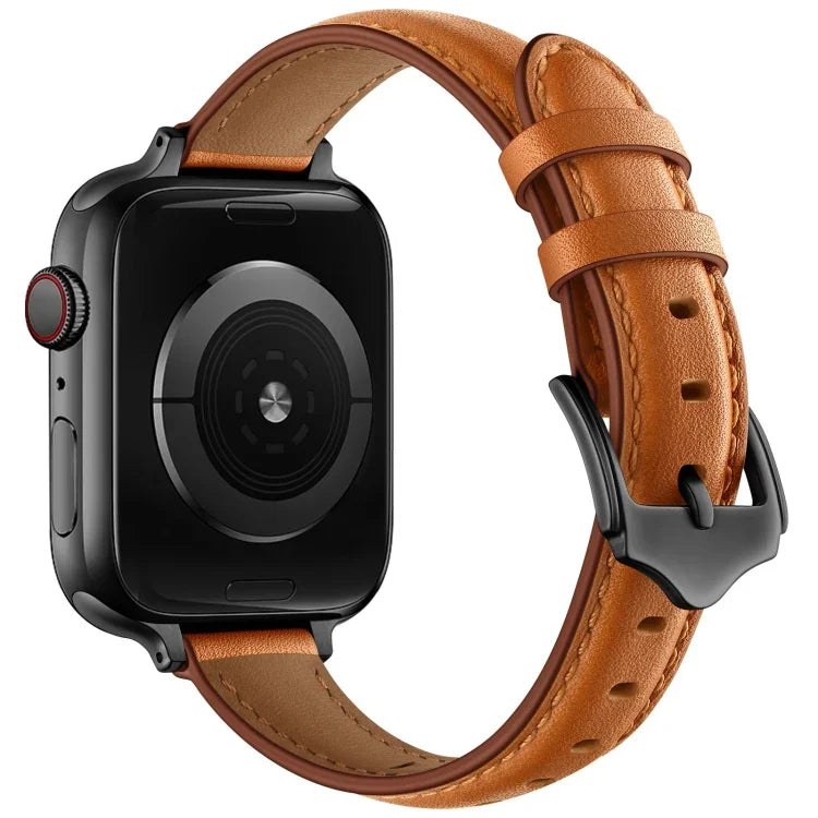 ビジネススタイルレザー交換用ストラップウォッチバンド、Apple Watch Series 7 41mm / 6 & SE & 5 & 4 40mm / 3 & 2 & 1 38mm、7 45mm / 6 & SE & 5 & 4 44mm / 3 & 2 & 1 42mm用