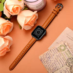 ビジネススタイルレザー交換用ストラップウォッチバンド、Apple Watch Series 7 41mm / 6 & SE & 5 & 4 40mm / 3 & 2 & 1 38mm、7 45mm / 6 & SE & 5 & 4 44mm / 3 & 2 & 1 42mm用