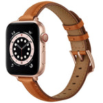 ビジネススタイルレザー交換用ストラップウォッチバンド、Apple Watch Series 7 41mm / 6 & SE & 5 & 4 40mm / 3 & 2 & 1 38mm、7 45mm / 6 & SE & 5 & 4 44mm / 3 & 2 & 1 42mm用