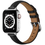 ビジネススタイルレザー交換用ストラップウォッチバンド、Apple Watch Series 7 41mm / 6 & SE & 5 & 4 40mm / 3 & 2 & 1 38mm、7 45mm / 6 & SE & 5 & 4 44mm / 3 & 2 & 1 42mm用