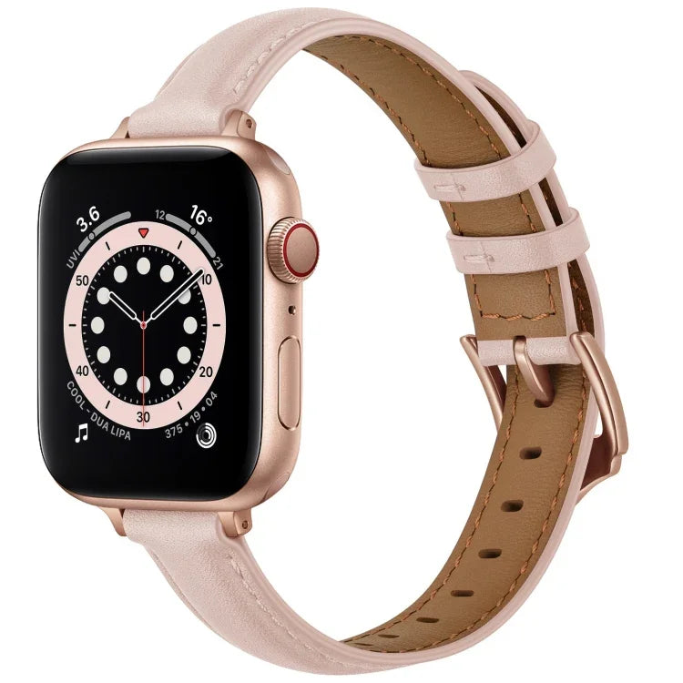 ビジネススタイルレザー交換用ストラップウォッチバンド、Apple Watch Series 7 41mm / 6 & SE & 5 & 4 40mm / 3 & 2 & 1 38mm、7 45mm / 6 & SE & 5 & 4 44mm / 3 & 2 & 1 42mm用
