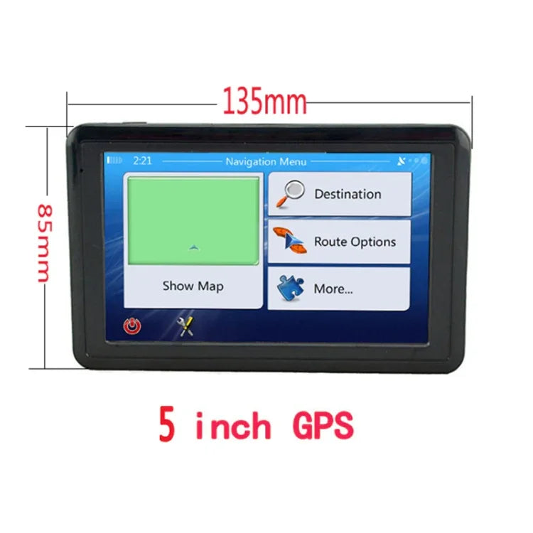 Q5 車載 5インチ HD TFT タッチスクリーン GPSナビゲーター TFカード / MP3 / FMトランスミッター対応 ヨーロッパ地図、オーストラリア地図、北米地図、東南アジア地図、中東地図、南米地図、アフリカ地図