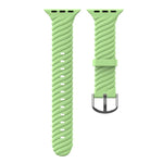 単色ツイストシリコン交換用ストラップ Apple Watchシリーズ用、7 41mm / 6 & SE & 5 & 4 40mm / 3 & 2 & 1 38mm、7 45mm / 6 & SE & 5 & 4 44mm / 3 & 2 & 1 42mm
