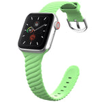 単色ツイストシリコン交換用ストラップ Apple Watchシリーズ用、7 41mm / 6 & SE & 5 & 4 40mm / 3 & 2 & 1 38mm、7 45mm / 6 & SE & 5 & 4 44mm / 3 & 2 & 1 42mm