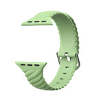 単色ツイストシリコン交換用ストラップ Apple Watchシリーズ用、7 41mm / 6 & SE & 5 & 4 40mm / 3 & 2 & 1 38mm、7 45mm / 6 & SE & 5 & 4 44mm / 3 & 2 & 1 42mm