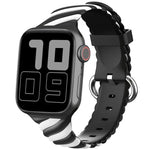 二色ツイストシリコン交換用ストラップ Apple Watchシリーズ用、7 41mm / 6 & SE & 5 & 4 40mm / 3 & 2 & 1 38mm、7 45mm / 6 & SE & 5 & 4 44mm / 3 & 2 & 1 42mm