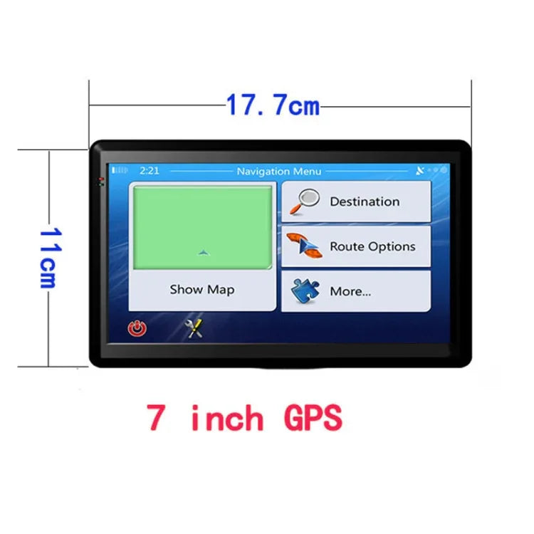 7インチ 車用 GPS ナビゲーター 8G+256M 静電容量式スクリーン 高性能仕様, ロシア + ベラルーシ + ウクライナ地図