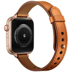 14mm カップルスタイルレザー交換用ストラップ Apple Watchシリーズ用、7 41mm / 6 & SE & 5 & 4 40mm / 3 & 2 & 1 38mm、7 45mm / 6 & SE & 5 & 4 44mm / 3 & 2 & 1 42mm