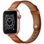 14mm カップルスタイルレザー交換用ストラップ Apple Watchシリーズ用、7 41mm / 6 & SE & 5 & 4 40mm / 3 & 2 & 1 38mm、7 45mm / 6 & SE & 5 & 4 44mm / 3 & 2 & 1 42mm