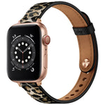 14mm カップルスタイルレザー交換用ストラップ Apple Watchシリーズ用、7 41mm / 6 & SE & 5 & 4 40mm / 3 & 2 & 1 38mm、7 45mm / 6 & SE & 5 & 4 44mm / 3 & 2 & 1 42mm