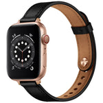14mm カップルスタイルレザー交換用ストラップ Apple Watchシリーズ用、7 41mm / 6 & SE & 5 & 4 40mm / 3 & 2 & 1 38mm、7 45mm / 6 & SE & 5 & 4 44mm / 3 & 2 & 1 42mm