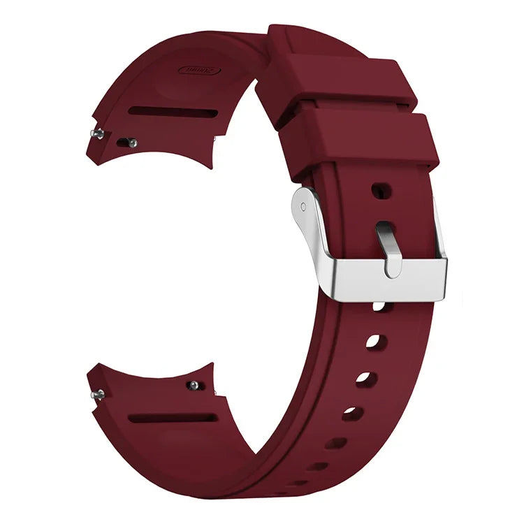 シリコン交換用ストラップウォッチバンド、Samsung Galaxy Watch4 40mm用、Samsung Galaxy Watch4 44mm用、Samsung Galaxy Watch4 Classic 42mm用、Samsung Galaxy Watch4 Classic 46mm用