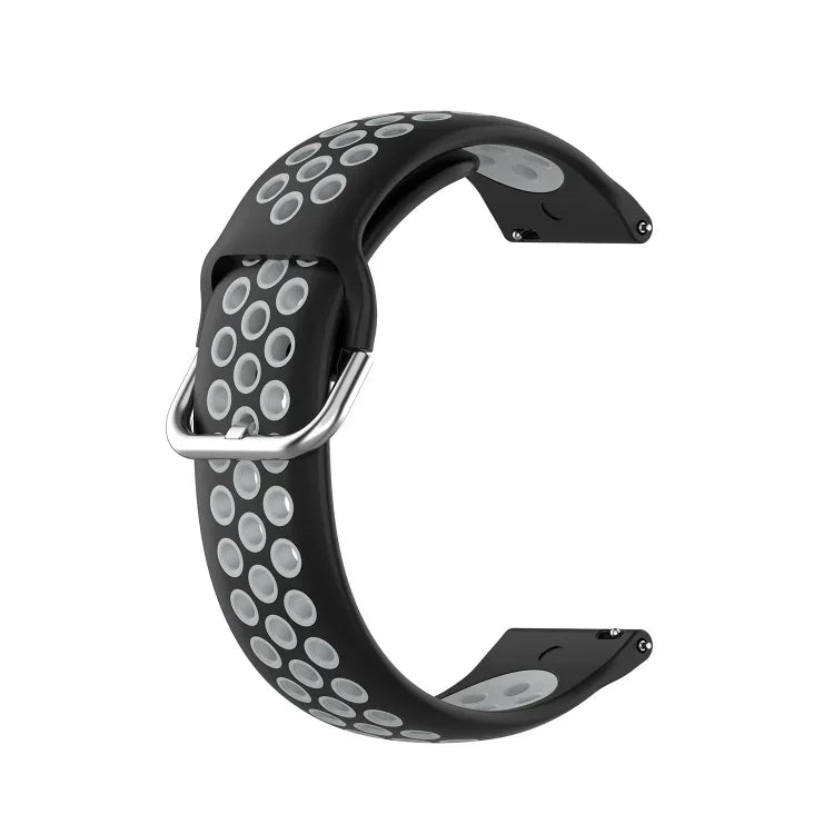 二色シリコン交換用ストラップウォッチバンド Samsung Galaxy Watch4 40mm用、Samsung Galaxy Watch4 44mm用、Samsung Galaxy Watch4 Classic 42mm用