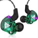 QKZ AK6 3.5mm インイヤー有線サブウーファースポーツイヤホン、ケーブル長：約1.2m、1個、1ペア