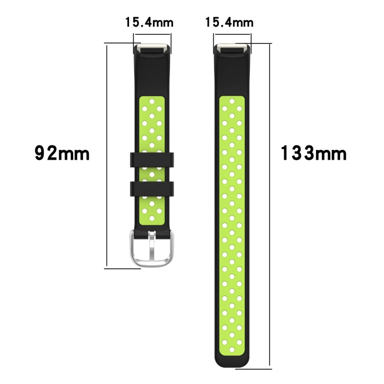 Two-color Silicone Replacement Strap Watchband, For Fitbit Luxe