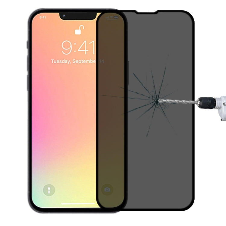 For iPhone 17e / 16e / 13 / 13 Pro Anti-peeping Plasma Oil Coated High Aluminum Wear-resistant Tempered Glass Film, For iPhone 13 mini (1 PC), For iPhone 17e / 16e / 14 / 13 / 13 Pro  (1 PC), For iPhone 14 Plus / 13 Pro Max