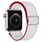 高弾性ナイロン交換用ウォッチバンド Apple Watchシリーズ用、7 41mm / 6 & SE & 5 & 4 40mm / 3 & 2 & 1 38mm、7 45mm / 6 & SE & 5 & 4 44mm / 3 & 2 & 1 42mm