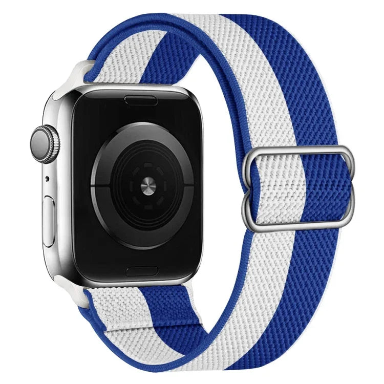 高弾性ナイロン交換用ウォッチバンド Apple Watchシリーズ用、7 41mm / 6 & SE & 5 & 4 40mm / 3 & 2 & 1 38mm、7 45mm / 6 & SE & 5 & 4 44mm / 3 & 2 & 1 42mm