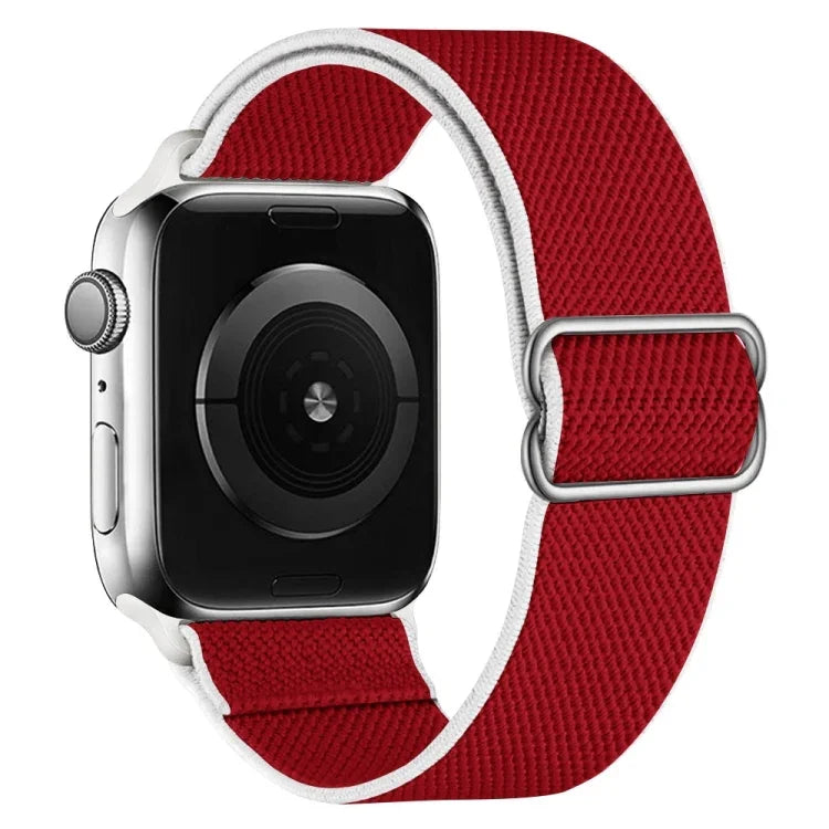 高弾性ナイロン交換用ウォッチバンド Apple Watchシリーズ用、7 41mm / 6 & SE & 5 & 4 40mm / 3 & 2 & 1 38mm、7 45mm / 6 & SE & 5 & 4 44mm / 3 & 2 & 1 42mm