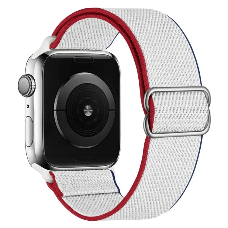 高弾性ナイロン交換用ウォッチバンド Apple Watchシリーズ用、7 41mm / 6 & SE & 5 & 4 40mm / 3 & 2 & 1 38mm、7 45mm / 6 & SE & 5 & 4 44mm / 3 & 2 & 1 42mm