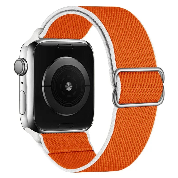 高弾性ナイロン交換用ウォッチバンド Apple Watchシリーズ用、7 41mm / 6 & SE & 5 & 4 40mm / 3 & 2 & 1 38mm、7 45mm / 6 & SE & 5 & 4 44mm / 3 & 2 & 1 42mm