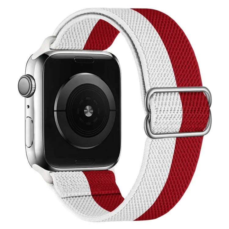 高弾性ナイロン交換用ウォッチバンド Apple Watchシリーズ用、7 41mm / 6 & SE & 5 & 4 40mm / 3 & 2 & 1 38mm、7 45mm / 6 & SE & 5 & 4 44mm / 3 & 2 & 1 42mm