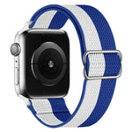 高弾性ナイロン交換用ウォッチバンド Apple Watchシリーズ用、7 41mm / 6 & SE & 5 & 4 40mm / 3 & 2 & 1 38mm、7 45mm / 6 & SE & 5 & 4 44mm / 3 & 2 & 1 42mm