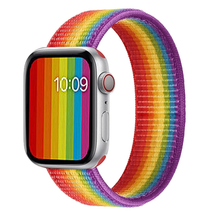 シングルラップナイロン交換用ウォッチバンド サイズ:L 165mm Apple Watchシリーズ 6 & SE & 5 & 4 44mm / 3 & 2 & 1 42mm用、L 165mm 44mm / 42mm用