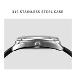 SKMEI Q029 Ladies Phone Number Pattern Dial Leather Strap Quartz Watch