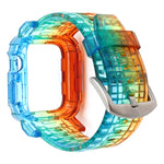 グラデーションTPU一体型ケースストラップ、Apple Watch Series 9 / 8 / 7 45mm / 6 / 5 / 4 / Watch SE 44mm / Watch 42mm用、Apple Watch Series 9 / 8 / 7 45mm / 6 / 5 / 4 / Watch SE 44mm / Watch 42mm用