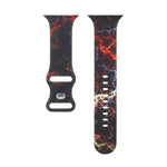 8バックルプリント交換用ストラップウォッチバンド、Apple Watch Series 7 45mm / 6 & SE & 5 & 4 44mm / 3 & 2 & 1 42mm、7 41mm / 6 & SE & 5 & 4 40mm / 3 & 2 & 1 38mm用