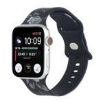 8バックルプリント交換用ストラップウォッチバンド、Apple Watch Series 7 45mm / 6 & SE & 5 & 4 44mm / 3 & 2 & 1 42mm、7 41mm / 6 & SE & 5 & 4 40mm / 3 & 2 & 1 38mm用