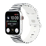 8バックルプリント交換用ストラップウォッチバンド、Apple Watch Series 7 45mm / 6 & SE & 5 & 4 44mm / 3 & 2 & 1 42mm、7 41mm / 6 & SE & 5 & 4 40mm / 3 & 2 & 1 38mm用