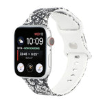 8バックルプリント交換用ストラップウォッチバンド、Apple Watch Series 7 45mm / 6 & SE & 5 & 4 44mm / 3 & 2 & 1 42mm、7 41mm / 6 & SE & 5 & 4 40mm / 3 & 2 & 1 38mm用