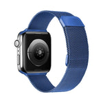ダブルセクションミラネーゼマグネティック伸縮交換用ストラップウォッチバンド、Apple Watch Series 7 45mm / 6 & SE & 5 & 4 44mm / 3 & 2 & 1 42mm、7 41mm / 6 & SE & 5 & 4 40mm / 3 & 2 & 1 38mm用
