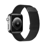 ダブルセクションミラネーゼマグネティック伸縮交換用ストラップウォッチバンド、Apple Watch Series 7 45mm / 6 & SE & 5 & 4 44mm / 3 & 2 & 1 42mm、7 41mm / 6 & SE & 5 & 4 40mm / 3 & 2 & 1 38mm用