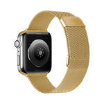 ダブルセクションミラネーゼマグネティック伸縮交換用ストラップウォッチバンド、Apple Watch Series 7 45mm / 6 & SE & 5 & 4 44mm / 3 & 2 & 1 42mm、7 41mm / 6 & SE & 5 & 4 40mm / 3 & 2 & 1 38mm用