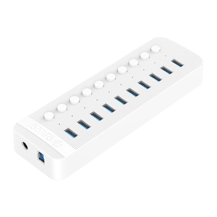 ORICO CT2U3-10AB-WH 10イン1 プラスチックストライプ多ポートUSBハブ、個別スイッチ付き、CT2U3-10AB-BK AUプラグ、CT2U3-10AB-WH AUプラグ、CT2U3-10AB-BK UKプラグ、CT2U3-10AB-WH UKプラグ、CT2U3-10AB-BK EUプラグ、CT2U3-10AB-WH EUプラグ