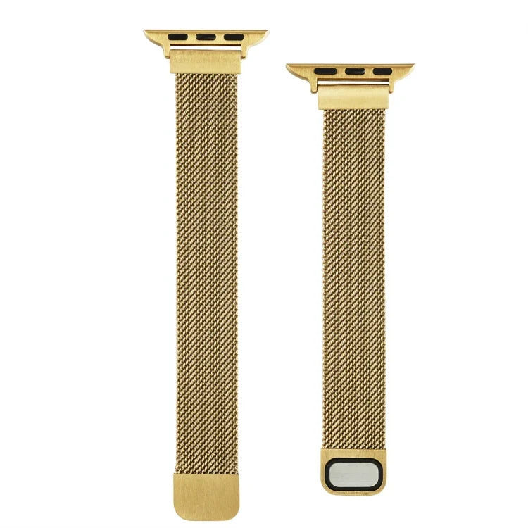 スモールウエストダブルセクションミラン交換用ウォッチバンド、Apple Watch Series 7 45mm / 6 & SE & 5 & 4 44mm / 3 & 2 & 1 42mm、7 41mm / 6 & SE & 5 & 4 40mm / 3 & 2 & 1 38mm用