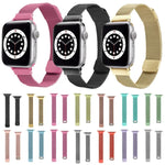 スモールウエストダブルセクションミラン交換用ウォッチバンド、Apple Watch Series 7 45mm / 6 & SE & 5 & 4 44mm / 3 & 2 & 1 42mm、7 41mm / 6 & SE & 5 & 4 40mm / 3 & 2 & 1 38mm用