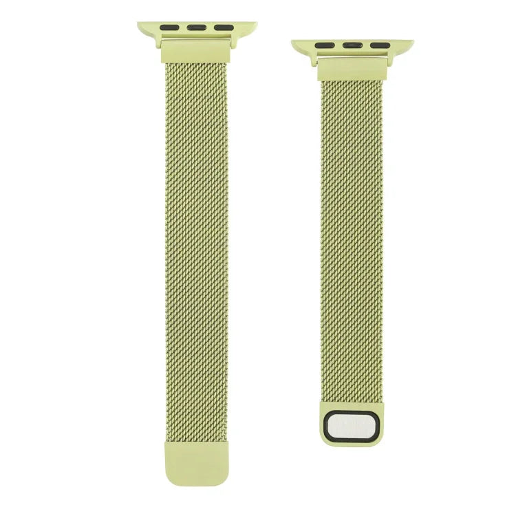 スモールウエストダブルセクションミラン交換用ウォッチバンド、Apple Watch Series 7 45mm / 6 & SE & 5 & 4 44mm / 3 & 2 & 1 42mm、7 41mm / 6 & SE & 5 & 4 40mm / 3 & 2 & 1 38mm用