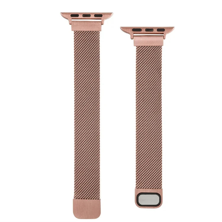 スモールウエストダブルセクションミラン交換用ウォッチバンド、Apple Watch Series 7 45mm / 6 & SE & 5 & 4 44mm / 3 & 2 & 1 42mm、7 41mm / 6 & SE & 5 & 4 40mm / 3 & 2 & 1 38mm用