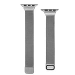 スモールウエストダブルセクションミラン交換用ウォッチバンド、Apple Watch Series 7 45mm / 6 & SE & 5 & 4 44mm / 3 & 2 & 1 42mm、7 41mm / 6 & SE & 5 & 4 40mm / 3 & 2 & 1 38mm用