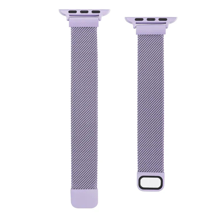 スモールウエストダブルセクションミラン交換用ウォッチバンド、Apple Watch Series 7 45mm / 6 & SE & 5 & 4 44mm / 3 & 2 & 1 42mm、7 41mm / 6 & SE & 5 & 4 40mm / 3 & 2 & 1 38mm用