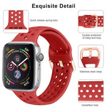 シリコン交換用ウォッチバンド、Apple Watch Series 7 41mm / 6 & SE & 5 & 4 40mm / 3 & 2 & 1 38mm用