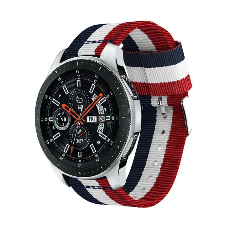 Samsung Galaxy Watch4 40/44mm & Watch4 Classic 42/46mm用 分割ナイロン交換用ストラップバンド