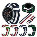Samsung Galaxy Watch4 40/44mm & Watch4 Classic 42/46mm用 分割ナイロン交換用ストラップバンド